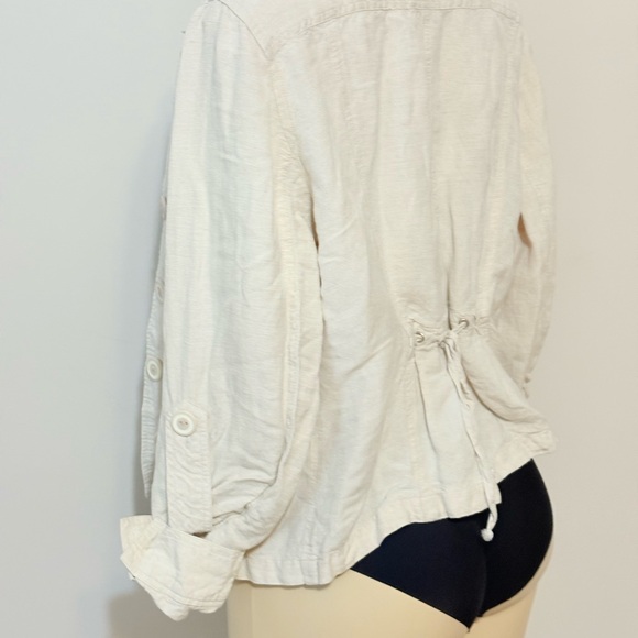 Linen button up jacket - Picture 8 of 9
